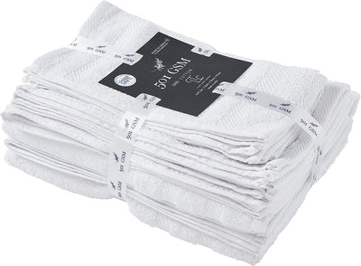 Classic Cotton Towels 8 Piece Set (White)