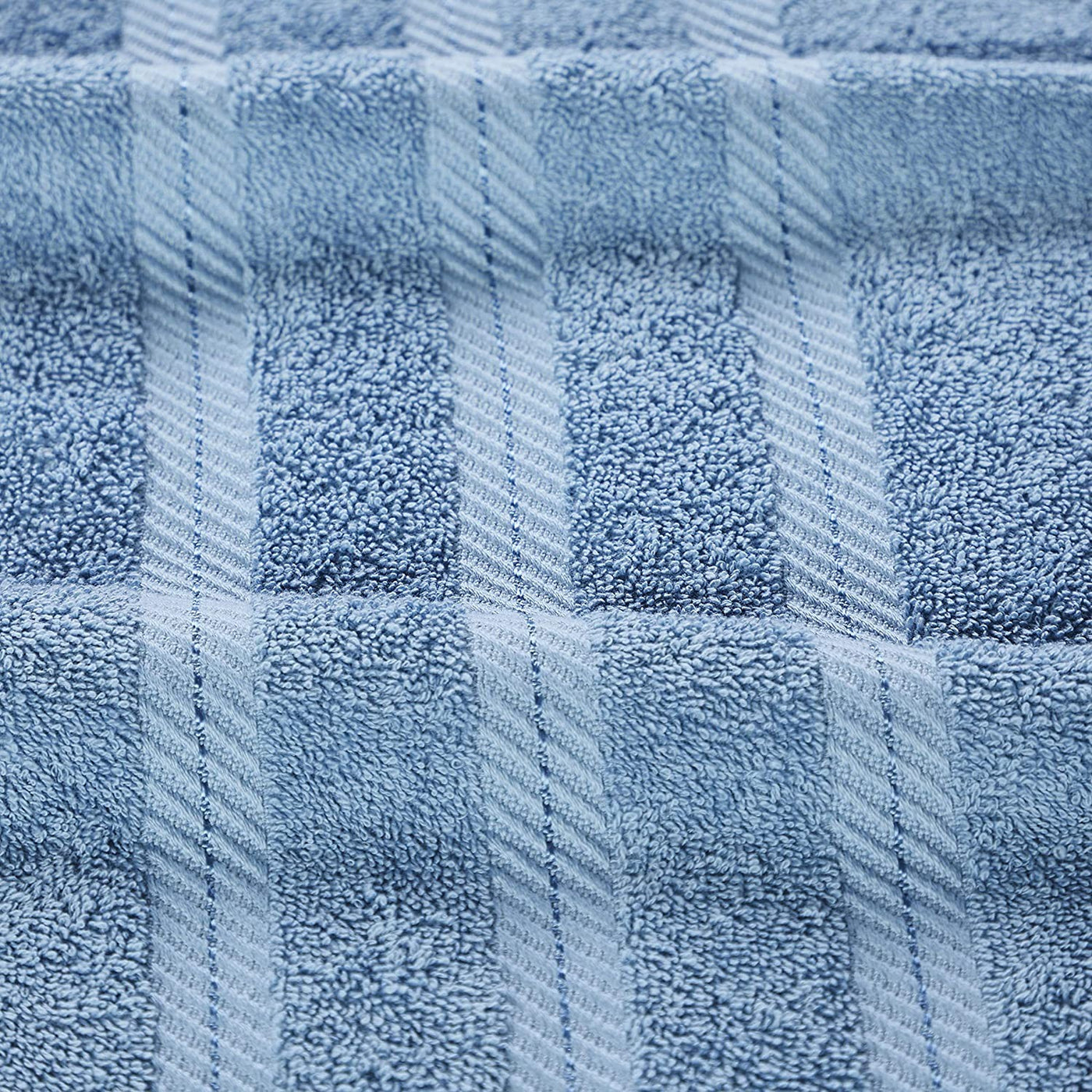 Classic Cotton Towels 8 Piece Set (Blue)