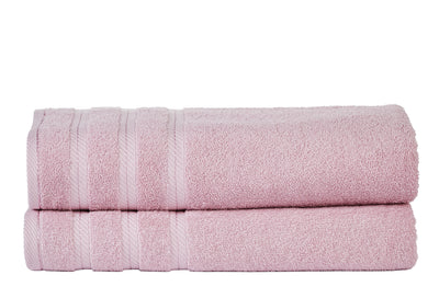 Classic Cotton Towels 2 Piece Set (Mauve)