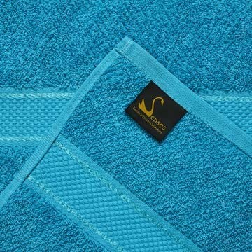 Senses Textured Rice Weave 6 Piece Bathroom Towel Set (Turquoise)