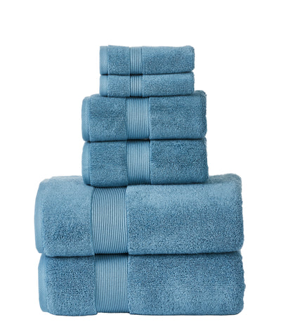 Soft Hotel Towels 6 Piece Set  (Teal)