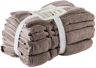 Ecoterry Sustainable 6 Piece Bath Towels Set (Cocoa)
