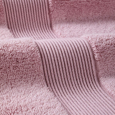 Soft Hotel Towels 6 Piece Set (Mauve)