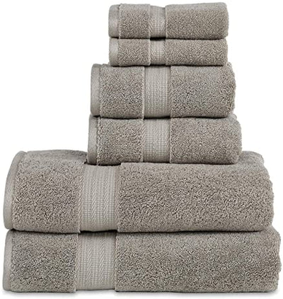 Luxury Spa Towels 6 Piece Towels Set (Grey)